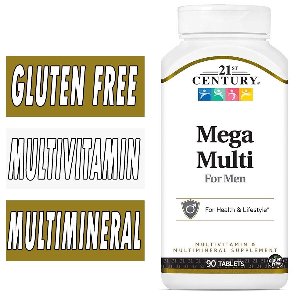 21st Century Mega Multi For Men Tablets 90Ct Vitamins & Supplements Pasteur Pharmacy