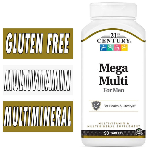 21st Century Mega Multi For Men Tablets 90Ct Vitamins & Supplements Pasteur Pharmacy