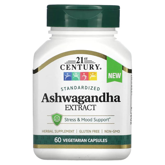 21st Century Ashwagandha 500Mg Caplets 60 Ct Vitamins & Supplements Pasteur Pharmacy