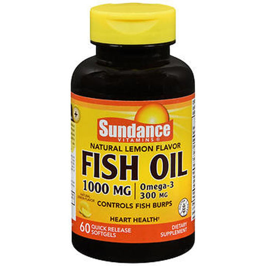 Sundance Vitamins® Fish Oil – 1000 mg – Natural Lemon Flavor Vitamins & Supplements Pasteur Pharmacy