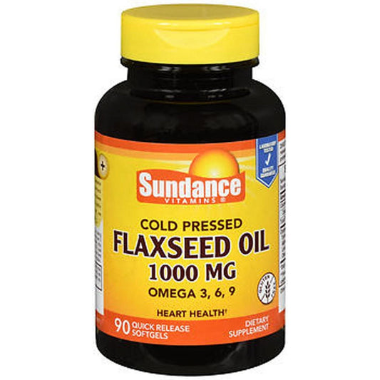 Sundance Vitamins Flaxseed Oil Softgels, 1000 Mg, 90 Tabs Vitamins & Supplements Pasteur Pharmacy