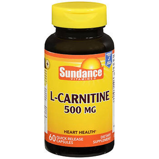 Sundance L-Carnitine 500 Mg - 60 Quick Release Capsules Vitamins & Supplements Pasteur Pharmacy