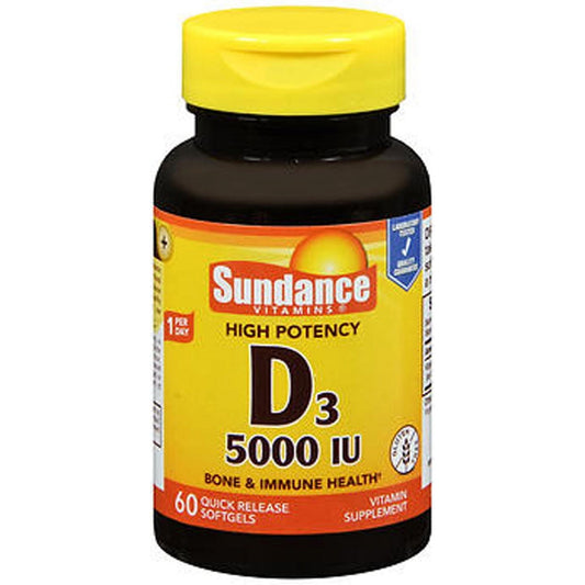 Sundance Vitamins Vitamin D3 High Potency - 60 Softgels Vitamins & Supplements Pasteur Pharmacy