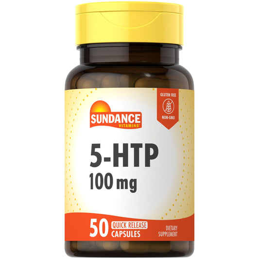 Sundance Vitamins 5-HTP 100 Mg - 50 Capsules Vitamins & Supplements Pasteur Pharmacy