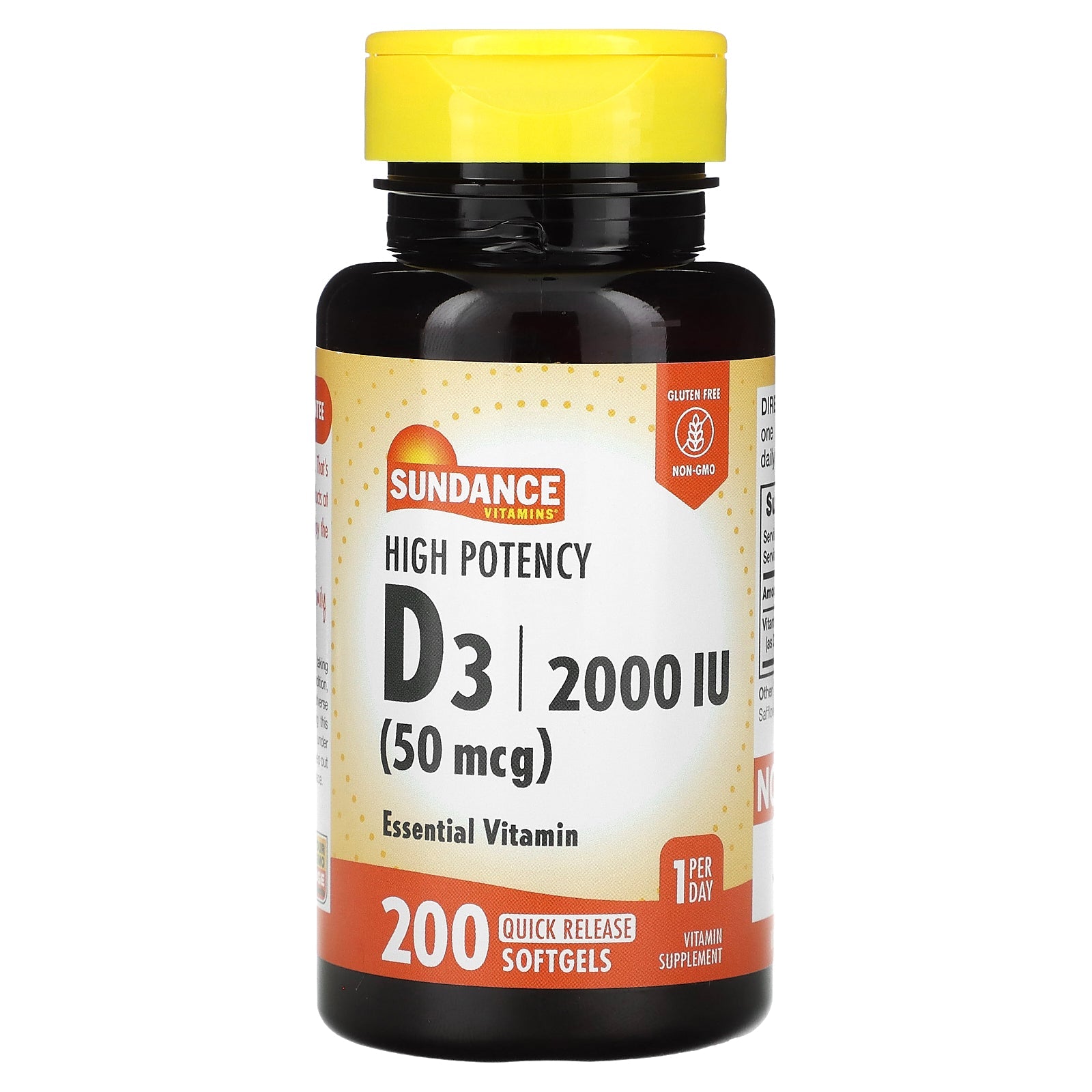 Sundance High Potency D3 Quick Release Softgels Vitamins & Supplements Pasteur Pharmacy