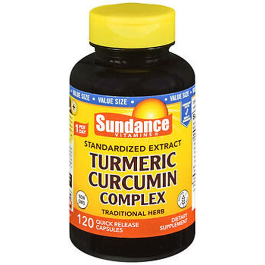 Sundance Standardized Turmeric Curcumin Complex, 120 Quick Release Capsules Vitamins & Supplements Pasteur Pharmacy