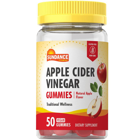 Sundance Vitamins® Apple Cider Vinegar Gummies – Natural Apple Flavor Vitamins & Supplements Pasteur Pharmacy