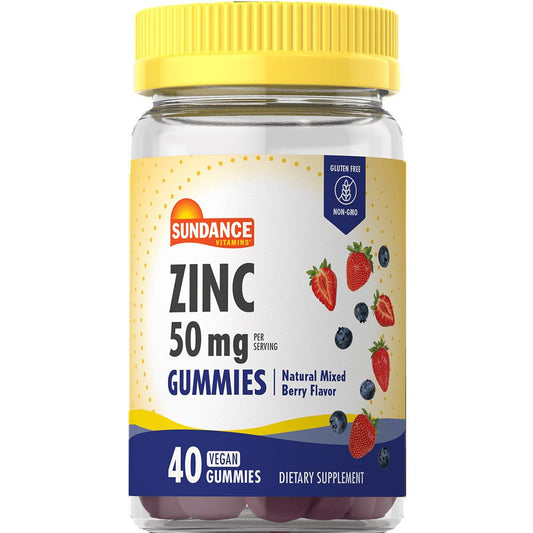 Sundance Vitamins® Zinc Vegan Gummies – Natural Mixed Berry Flavor Vitamins & Supplements Pasteur Pharmacy