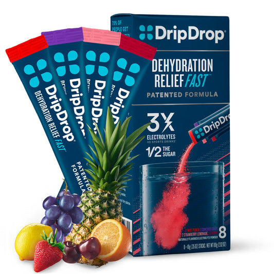 DripDrop PPk 8x10Gm Juice Vrty A/Frt Beverages Pasteur Pharmacy