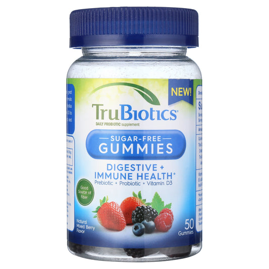 TruBiotics Digestive Immune Health, Natural Mixed Berry, Sugar-Free, 50 Gummies Vitamins & Supplements Pasteur Pharmacy
