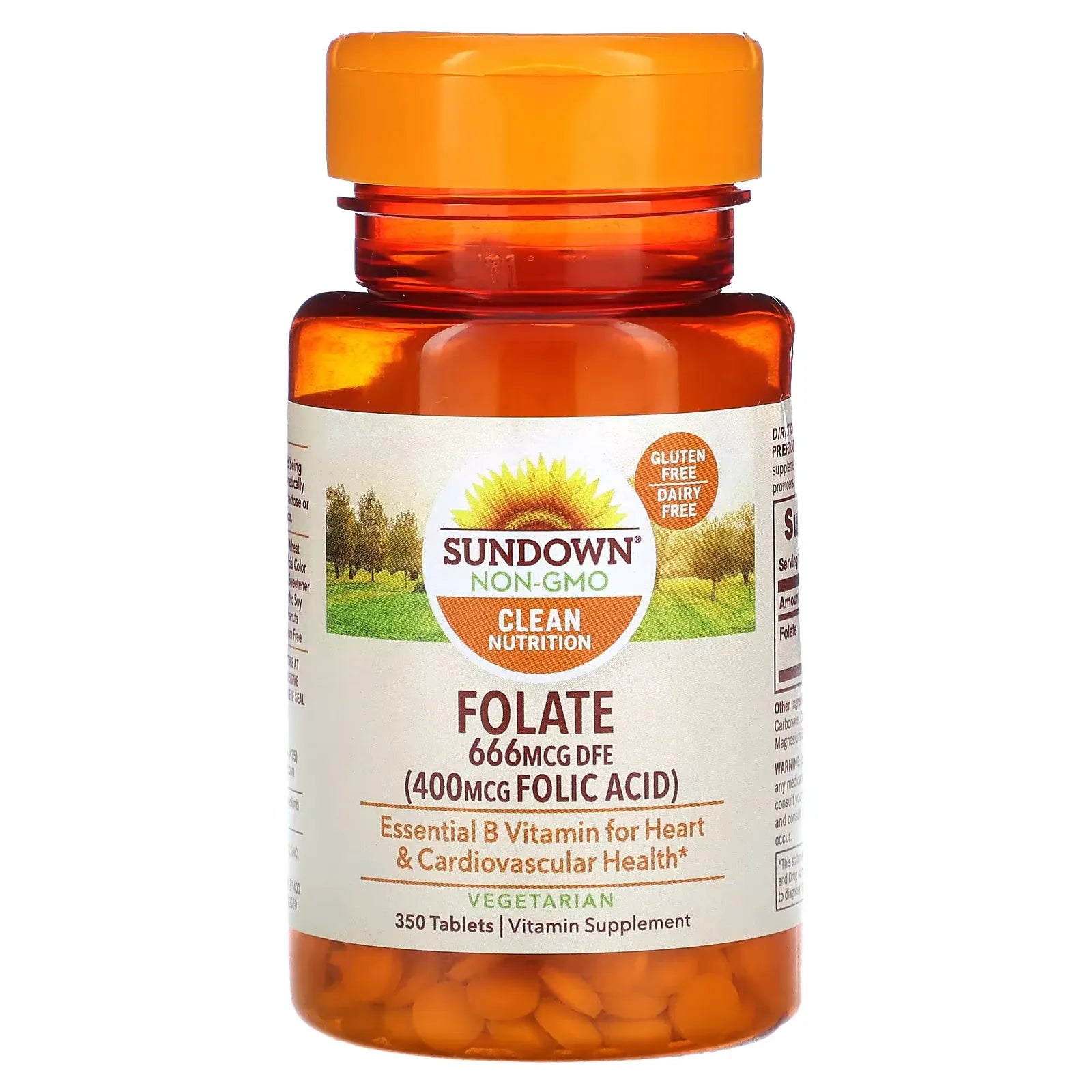 Sundown Naturals Folic Acid 400 Mcg Tablets Vitamins & Supplements Pasteur Pharmacy