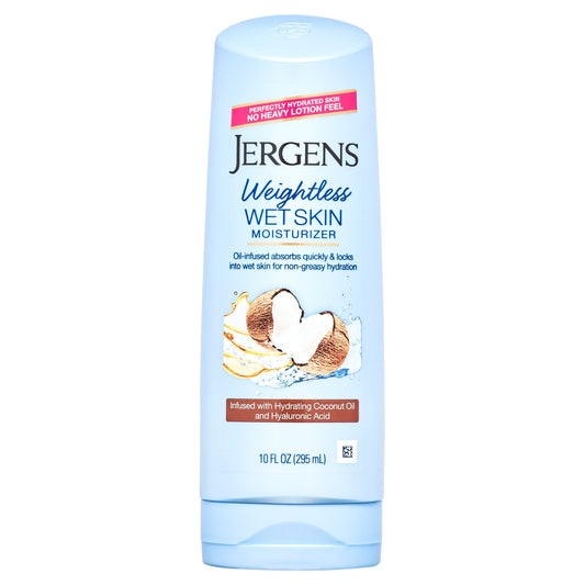 Jergens Weightless Wet Skin Moisturizer, Coconut Oil, 10 Fl Oz (295 Ml) Computer Covers & Skins Pasteur Pharmacy