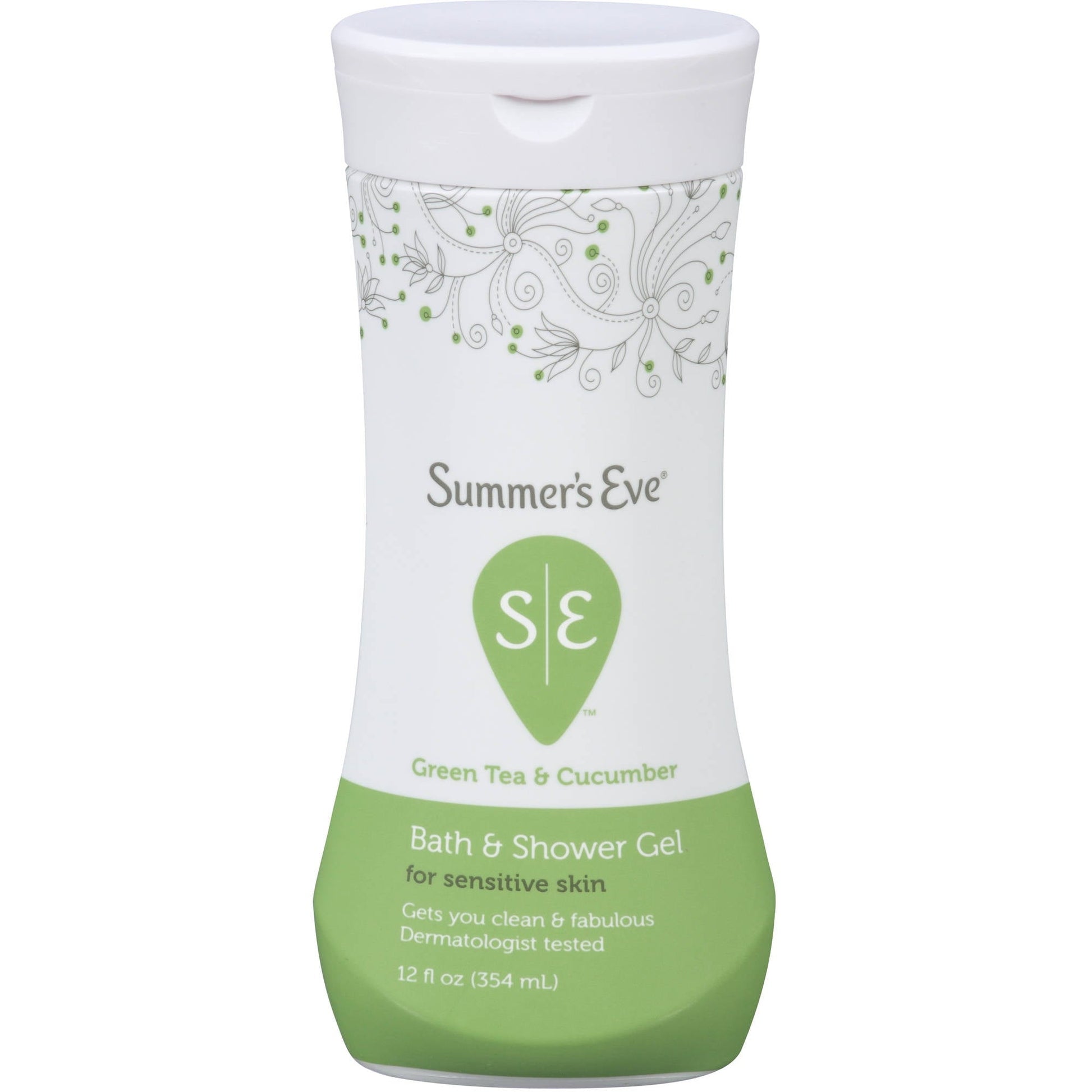 Summer's Eve Bath & Shower Gel, For Sensitive Skin, Green Tea & Cucumber 12 Oz Bath & Body Pasteur Pharmacy
