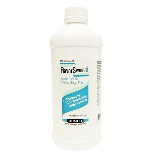 Humco Flavor Sweet Sugar Free Compounding Syrup Vehicle, Cherry, 16 Oz Syrup Pasteur Pharmacy
