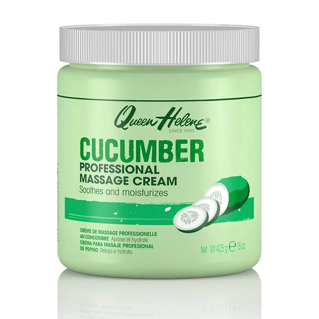 Queen Helene Cucumber Professional Massage Cream 15 Oz. Jar Cucumbers Pasteur Pharmacy