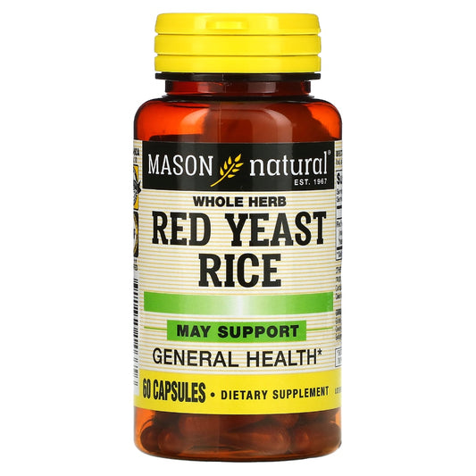 Mason Natural® Red Yeast Rice – Whole Herb Capsules Rice Pasteur Pharmacy
