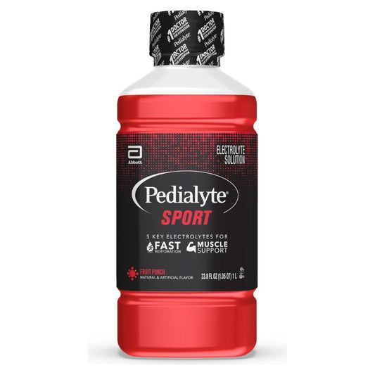 Pedialyte Sport Electrolyte Solution - Fruit Punch - 33.8 Fl Oz Sports & Energy Drinks Pasteur Pharmacy