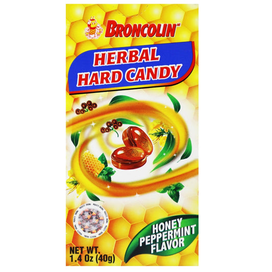 Broncolin® Hard Candy – Soothing Throat Drops with Bee Honey & Natural Plant Extracts Candy & Chocolate Pasteur Pharmacy