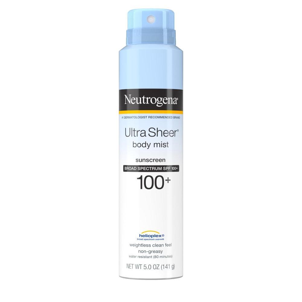 Neutrogena Ultra Sheer Body Mist Sunscreen Spray, SPF 100 Sunscreen Pasteur Pharmacy
