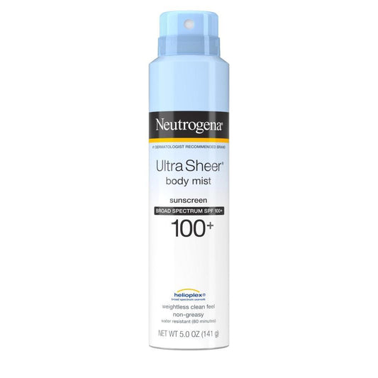 Neutrogena Ultra Sheer Body Mist Sunscreen Spray, SPF 100 Sunscreen Pasteur Pharmacy
