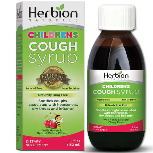 Herbion Naturals Throat Syrup For Children Cherry 5 Oz Syrup Pasteur Pharmacy