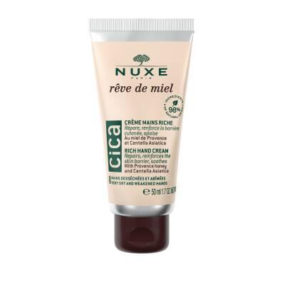 Nuxe Rêve de Miel : Crème mains intensive au miel pour peaux sèches et abîmées | Réparatrice et hydratante à la Centella Asiatica