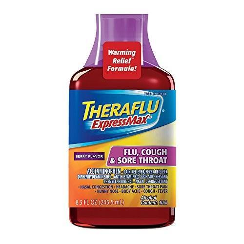 Theraflu Cough & Sore Throat, Berry Flavor 8.3 Oz Health & Beauty Pasteur Pharmacy