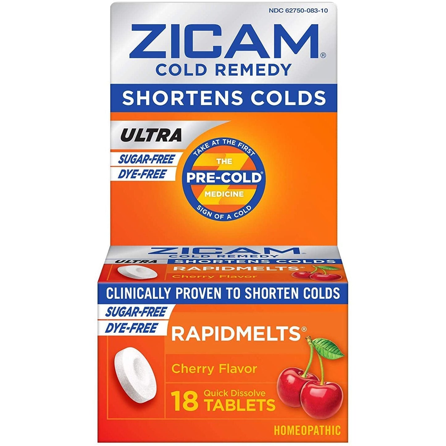 Zicam Cold Remedy Ultra RapidMelts - Sugar-Free Cherry, 18 Quick Dissolve Tablets Medicine & Drugs Pasteur Pharmacy
