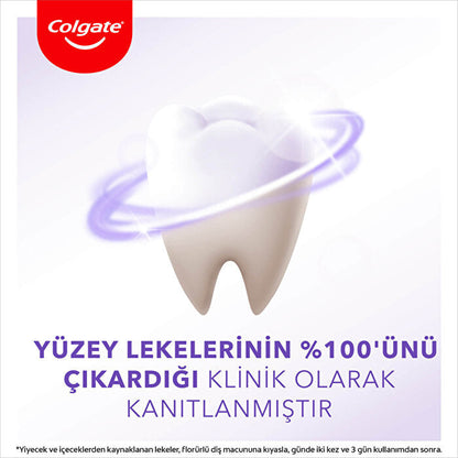 Pasta de dientes Colgate Optic White Purple Reveal 75 ml - Fórmula blanqueadora