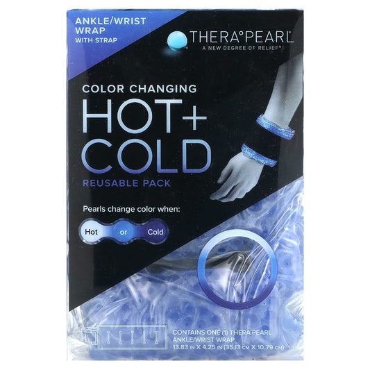TheraPearl Reusable Hot & Cold Therapy Ankle/Wrist Wrap With Strap Hot & Cold Therapies Pasteur Pharmacy