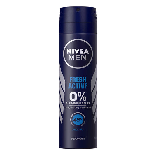 Nivea Men Fresh Active Antiperspirant Deodorant Spray 150 Ml Deodorant Pasteur Pharmacy