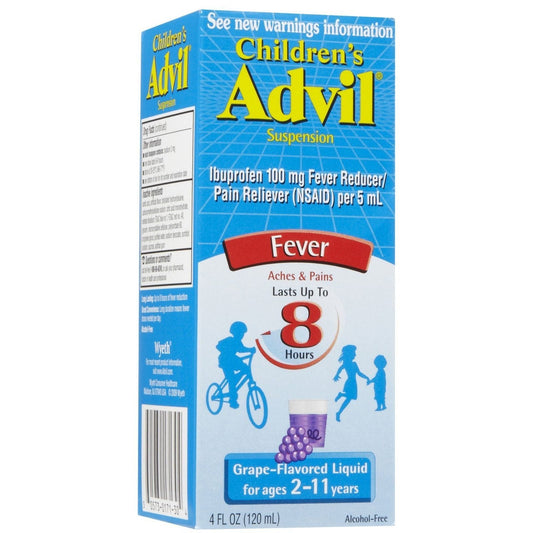 Advil Children’s Pain Reliever/ Fever Reducer Liquid Grape 4 Oz Health & Beauty Pasteur Pharmacy