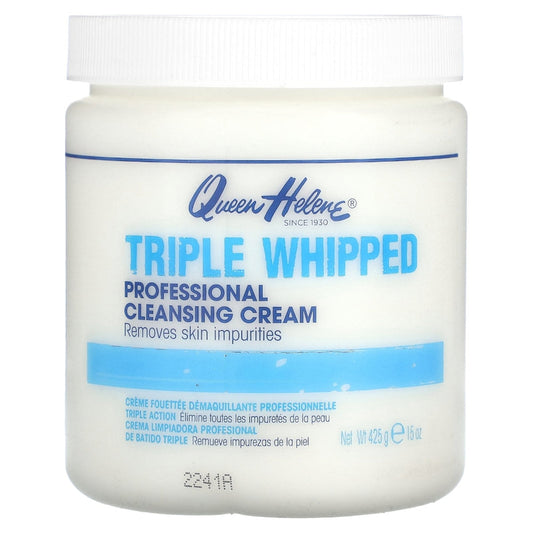 Queen Helene Triple Whipped Professional Cleansing Cream 15 Oz. Jar Skin Care Pasteur Pharmacy