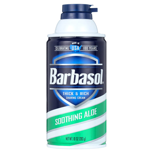 Barbasol Thick & Rich Soothing Aloe Shaving Cream 10 Oz Shaving Cream Pasteur Pharmacy