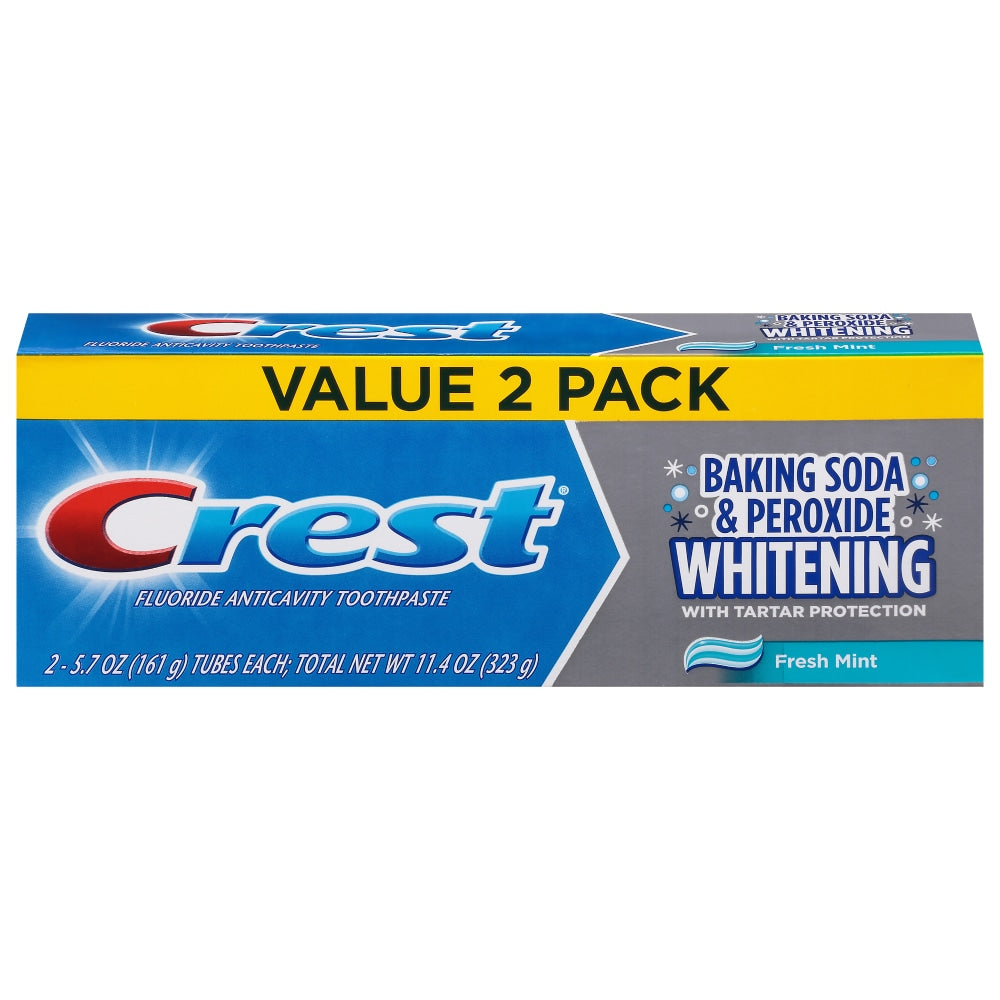Crest Baking Soda & Peroxide Whitening Fluoride Anticavity Fresh Mint Toothpaste Value 2 Pack Toothpaste Pasteur Pharmacy