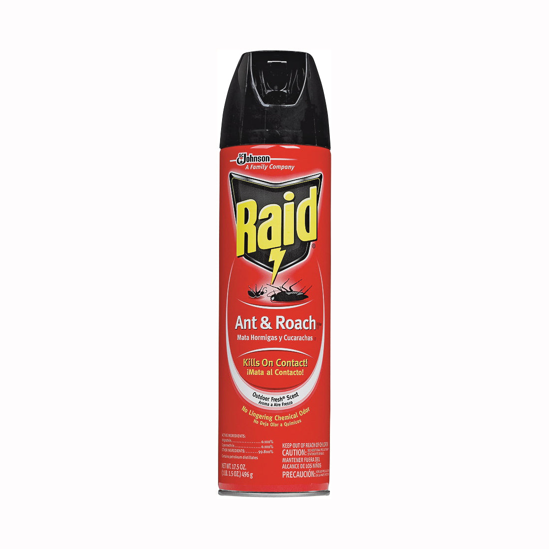 Raid 17.5 Oz. Outdoor Fresh Scent Aerosol Spray Ant & Roach Killer Pest Control Pasteur Pharmacy