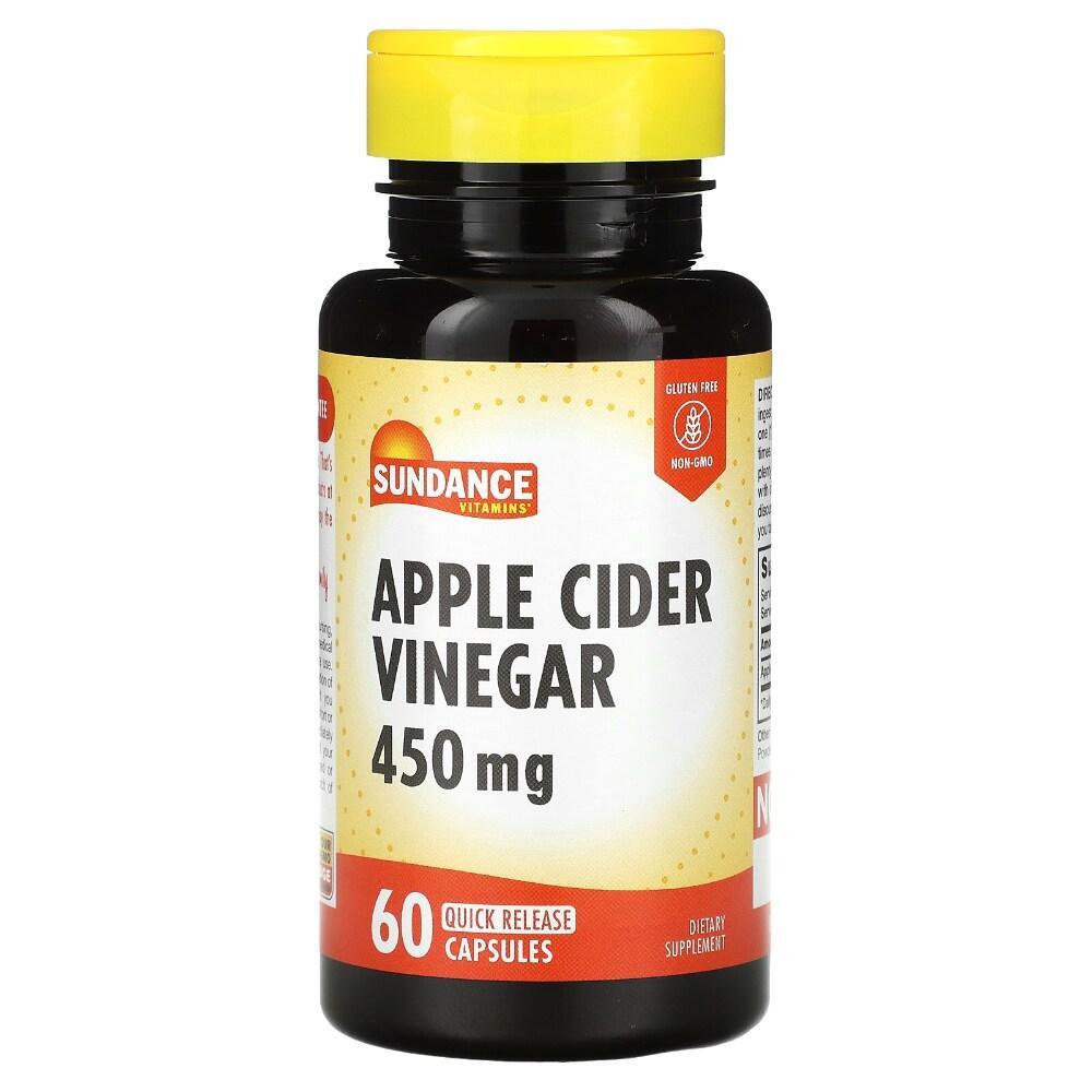 Sundance Vitamins Apple Cider Vinegar 450 Mg - 60 Quick Release Capsules Vitamins & Supplements Pasteur Pharmacy