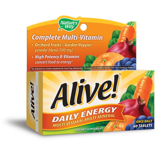 Nature's Way Alive! Daily Energy Multivitamin 60 Tablets Vitamins & Supplements Pasteur Pharmacy