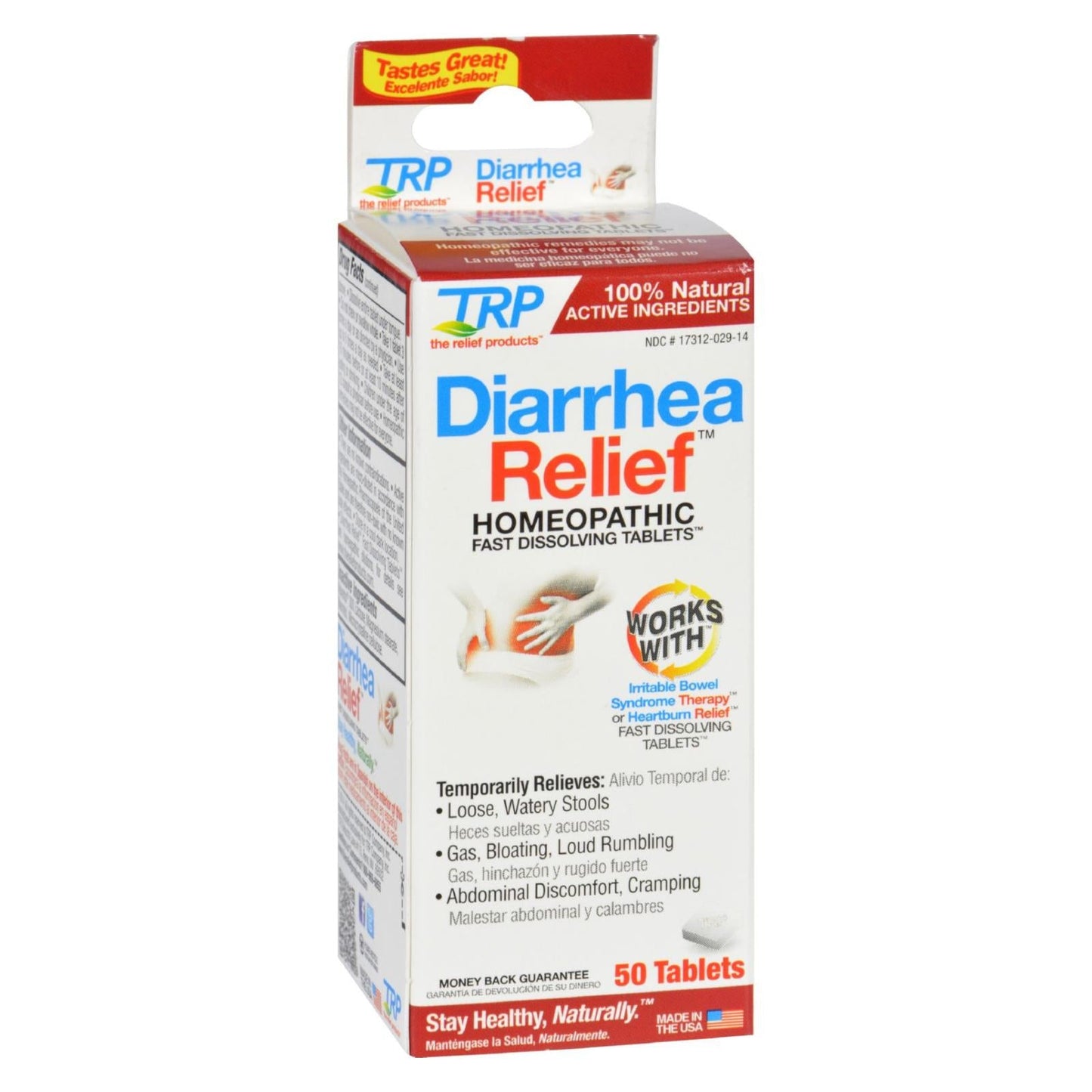 TRP Company Relief Products, Diarrhea Relief, Fast Dissolving Tablets Health & Beauty Pasteur Pharmacy