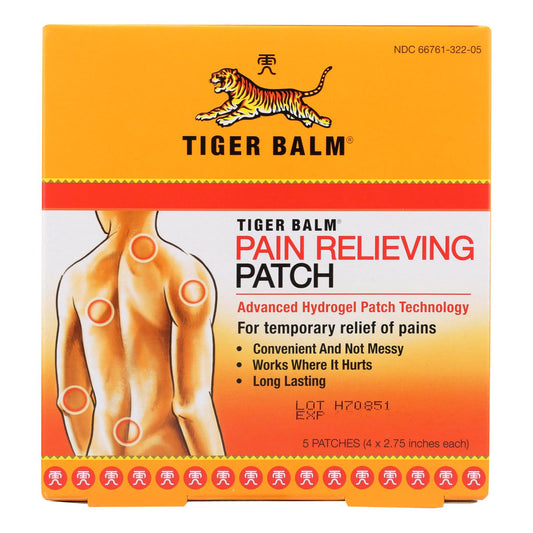 Tiger Balm Pain Relieving Patch, 5 Patches Medicine & Drugs Pasteur Pharmacy