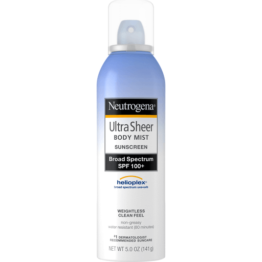 Neutrogena Ultra Sheer Body Mist Sunscreen Broad Spectrum - SPF 100+ - 5oz