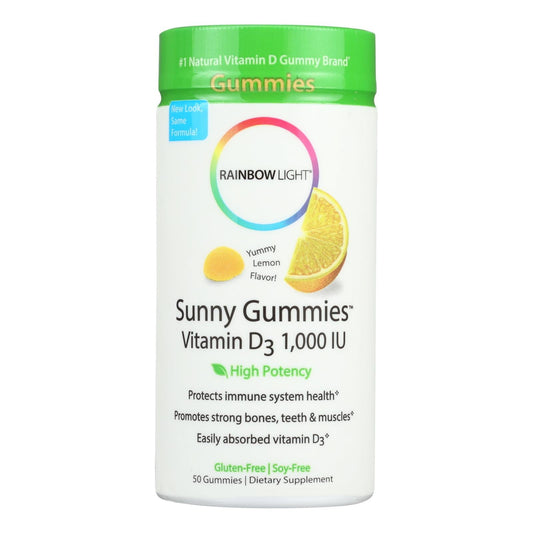 Rainbow Light Sunny Gummies Vitamin D3 1,000 IU Yummy Lemon Flavor Vitamins & Supplements Pasteur Pharmacy
