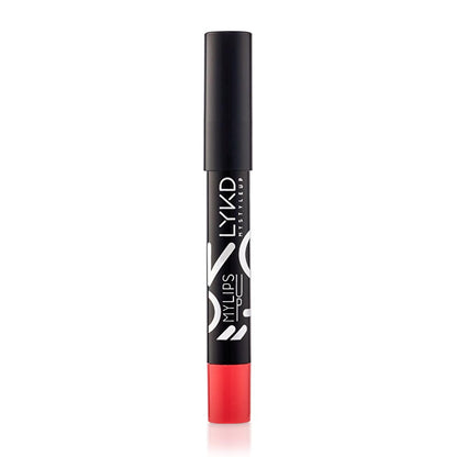 Rouge à lèvres LYKD Chubby Strawberry Pie : hydratant, application facile, couleur naturelle et vive - mécanisme rétractable, aucun taille-crayon nécessaire