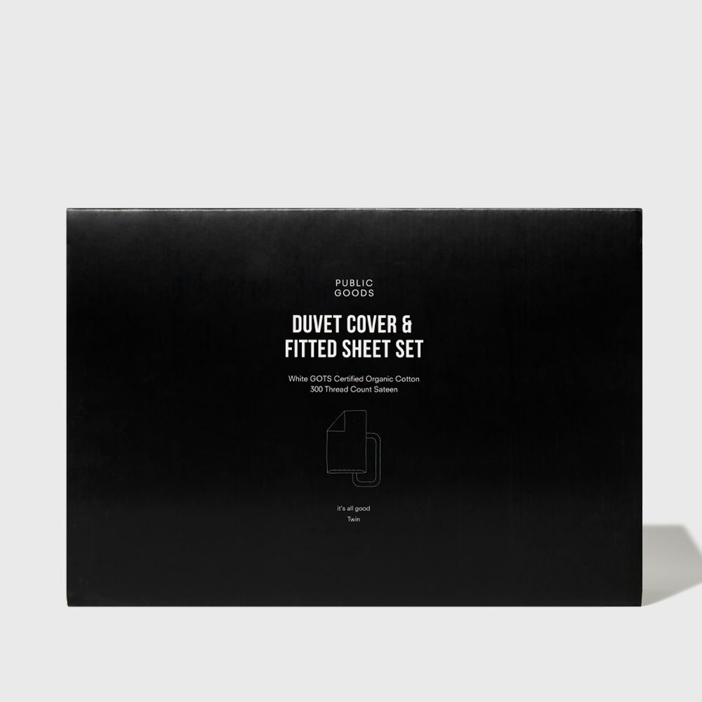 Organic Duvet Cover & Fitted Sheet Set Public Goods