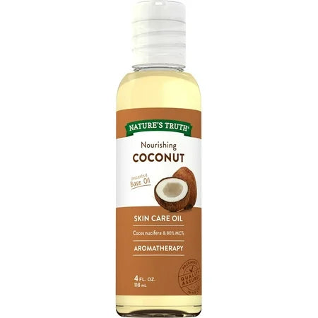Nature's Truth Aromatherapy Coconut Liquid Oil, Unscented, 4 Fl Oz Skin Care Pasteur Pharmacy