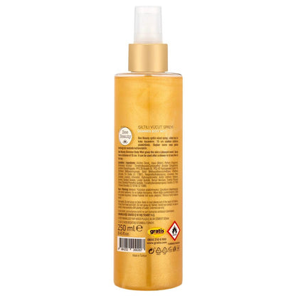 Spray corporal Bee Beauty Gold Shimmer para una luminosidad radiante 250 ml
