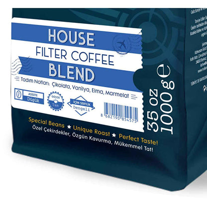 Café en grano Moliendo Whole Bean House Blend - Perfil de sabor intenso, 1000g
