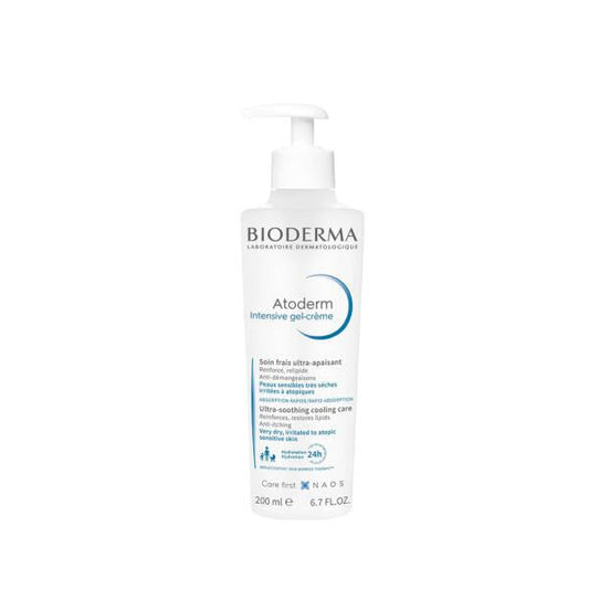 Bioderma Atoderm Intensive Gel Creme - Moisturizing Gel Cream for Dry Skin Relief, Gentle for Babies & Adults
