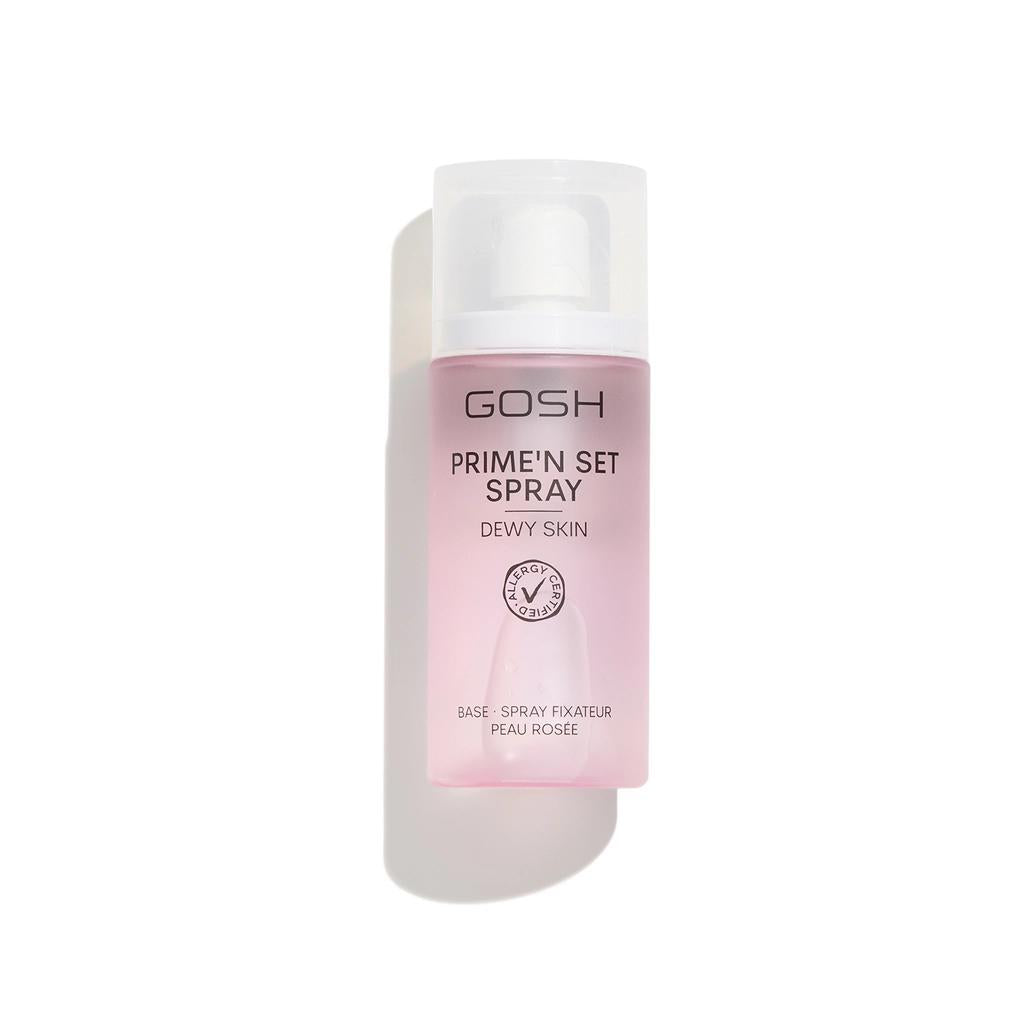Spray fijador de maquillaje Gosh Prime'n Set Dewy 002