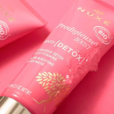 Nuxe Prodigieuse Boost Mascarilla Detox Iluminadora: Mascarilla facial vegana para una piel radiante y luminosa - 75ml